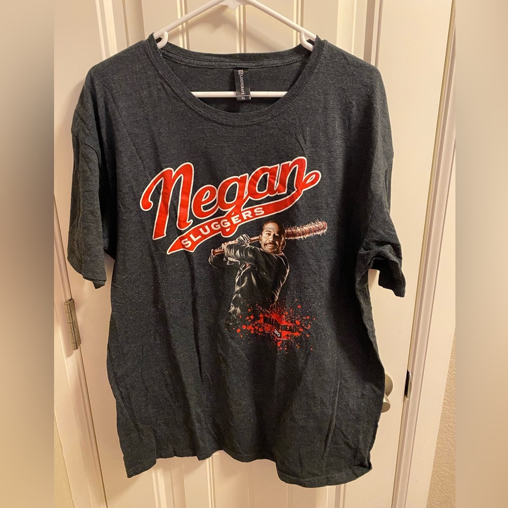 Walking Dead XL Shirt Negan Sluggers AMC Lootcrate X Large T shirt Top Men Gray